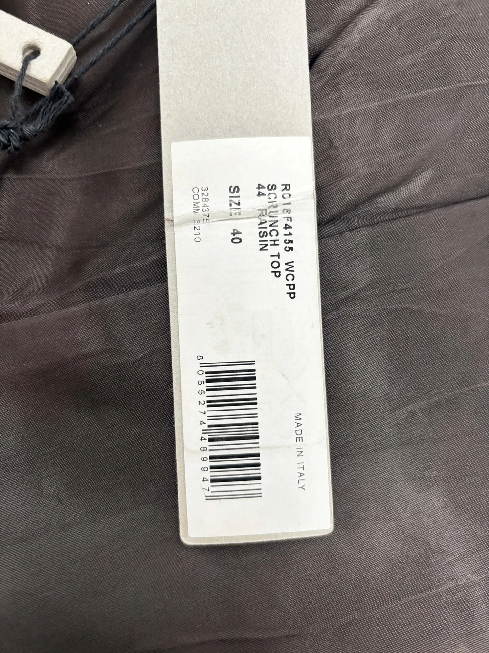 Rick Owens F/W 2018 draped corset top — JAMES VELORIA